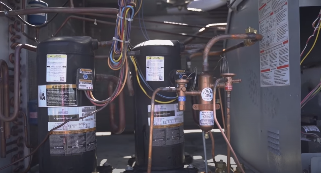 Proper example of installing the APR Control on a commercial HVAC rooftop unit. This APR Control is actually installed on the rooftop AC unit at the Rawal Devices facility.